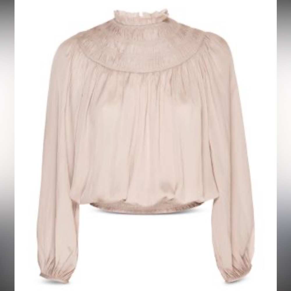 Frame Trapped Ruching Poet Blouse - Picture 3 of 7